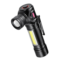 Lampe de travail LED magnétique portable avec zoom télescopique, lumière latérale COB, lampe de poche rechargeable pour la réparation automobile et l'atelier