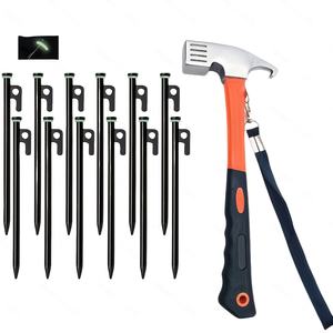 売れ筋のアウトドアキャンプハンマー キャンプ旅行中にテントやタープを設置するのに最適、多機能クローハンマー - Product Image 6