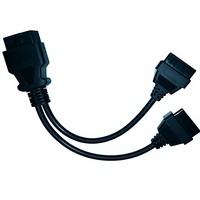 Cable de Extensión en Y ELM327 OBD2 1 a 2 para Escáner de Diagnóstico de Automóviles L641