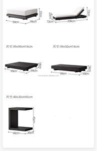 أثاث أجهزة الترميم في الهواء الطلق مجموعات فاخرة أريكة من الألومنيوم L وحدات على شكل حرف U مجموعة أريكة للبيع - Product Image 6