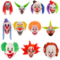Masque de clown en latex JUNVOY Felix-107, style Halloween, pour performance Ghost-Face, accessoire pour bar, soirée dansante, cosplay