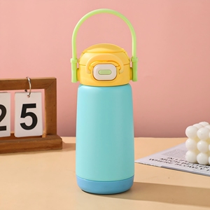 Botella <span class=keywords><strong>de</strong></span> <span class=keywords><strong>Agua</strong></span> Aislada para Niños con Asa y Tapa <span class=keywords><strong>de</strong></span> Cierre a Presión, 480 ml, Libre <span class=keywords><strong>de</strong></span> BPA, a Prueba <span class=keywords><strong>de</strong></span> Fugas, Doble Pared, Acero Inoxidable 18/8, Termo - Product Image 6