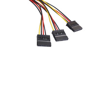 Cable adaptador SATA de 22cm IDE de 4 pines macho a 3 puertos SATA hembra divisor Disco Duro Cable de alimentación Cable SATA