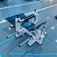 Máquina Profesional HYRS de Acero para Hip Thrust con Cojín Ergonómico para Cuello y Espalda, Plataforma Antideslizante, Equipo para Moldear Glúteos, Entrenamiento para Gimnasios Privados