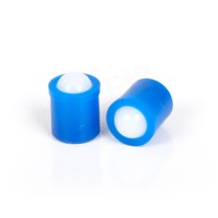 Plongeur à ressort de positionnement à bille en nylon blanc avec corps en plastique bleu, M4x8mm, M5x8mm, M6x10mm, direct usine