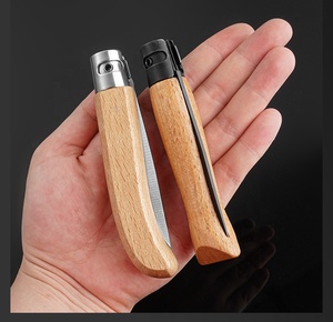 Tự Làm Lớp Thép Không Gỉ Gấp Cắm Trại Dao Di Động Ngoài Trời Trái Cây Dao Bằng Gỗ Có Thể Gập Lại Cho Dễ Dàng Lưu Trữ Tùy Chỉnh OEM - Product Image 3