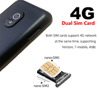 Ponsel AS TIQ MINI M5 Dual SIM Card Layar Sentuh 3+32GB Google Play MTK6761 Ponsel Android 13 Verizon T-mobile At&t