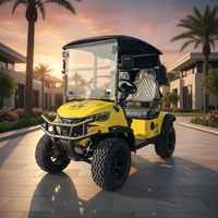 Voiturette de golf électrique tout-terrain à batterie lithium, couleur personnalisée, certifiée CE, autonomie de 90 km