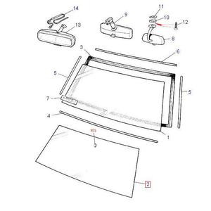 Parabrezza non riscaldato ADATTO PER LAND ROVER - Product Image 1