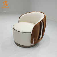 Fauteuil simple capitonné moderne et confortable, imprimé léopard, sur mesure pour salon – Ensemble de chaises de loisirs pour mobilier de salon