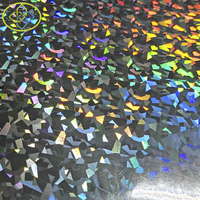 Autocollant en papier holographique PET auto-adhésif, couleur arc-en-ciel, laser, format A4
