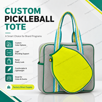 Sac de transport en néoprène personnalisé avec logo pour le pickleball, avec poche pour raquette et doublure 210D, idéal pour les cadeaux d'équipe de club, directement de l'usine pour les clubs