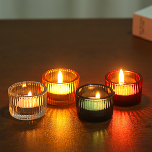 Bougeoir écologique en verre <span class=keywords><strong>de</strong></span> cristal coloré Bougies coniques élégantes Centres <span class=keywords><strong>de</strong></span> <span class=keywords><strong>table</strong></span> Mariages Noël Décor à la maison Pâques - Product Image 2