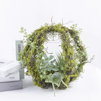 Planta Artificial Colgante con Bola de Césped, Decoración Ecológica de Alta Simulación para Hogar y Jardín, Decoración de Plástico