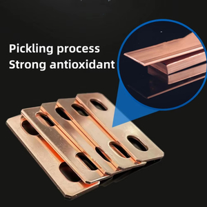 30ah-300ah pin lithium màu đỏ đồng tẩy <span class=keywords><strong>busbar</strong></span> xe buýt thanh nối M6 vít lỗ cho LiFePO4 di động - Product Image 2