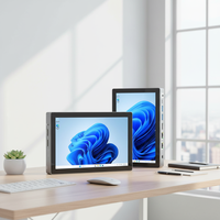 İşletmeler için Seri DVI USB Arayüzlere Sahip Yeni 7 inç Endüstriyel Tablet Gömülü Akıllı Dokunmatik Hepsi Bir Arada Makine
