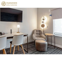 TownePlace Ensemble de chambre à coucher King Wood Lit simple Hôtel moderne personnalisé
