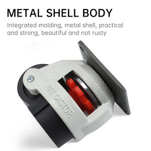 Rodízios para Móveis FUMA Retráteis Giratórios com Freio em Aço Inoxidável, Roda Niveladora com Rolamento de 40MM, Alta Capacidade de Carga para Móveis Móveis - Product Image 2