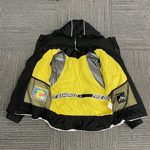Veste d'hiver imperméable bicolore <span class=keywords><strong>noir</strong></span> <span class=keywords><strong>et</strong></span> blanc avec bandes réfléchissantes pour le ski en plein air <span class=keywords><strong>et</strong></span> le port quotidien Doudoun Pour Homme - Product Image 3
