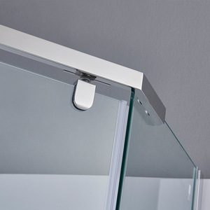Modern Simple Shower Room Diamond-shaped Integrated Bathroom Dry Wet Separation Bath <strong>Screen</strong> Acrylic Sliding <strong>Door</strong> Partition <strong>Frame</strong> - Product Image 3