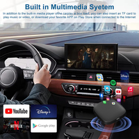 Caja Inteligente 3 en 1 con IA para Convertir de Cableado a Inalámbrico, Compatible con Carplay y Android Auto, YouTube, Netflix, Google Store, WiFi6, Tipo-C, OEM, ODM