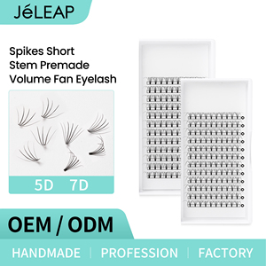 Offre Spéciale nouvelle tendance en gros 0.05mm 0.07mm 5D 7D trois pointes tige <span class=keywords><strong>courte</strong></span> Premade Volume ventilateur cils Premade ventilateurs - Product Image 2