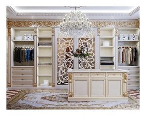Armoire de luxe modulaire en bois massif, <span class=keywords><strong>design</strong></span> Shaker blanc, en chêne, pour chambre à coucher - Product Image 3