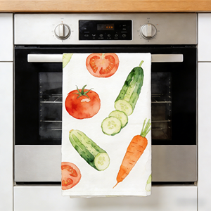 Serviette de cuisine en coton tissé uni, super absorbante, séchage rapide, design personnalisé, pour le nettoyage des vaisselle et des tasses - Product Image 1