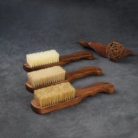 Brosse de nettoyage pour escalade en poils de sanglier, 6/7 rangées, nouées manuellement, durable, avec manche en bois, pour bricolage et OEM
