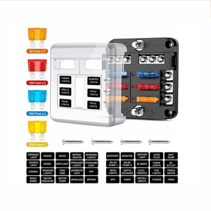 Bloque de Fusibles de 6/12 Vías BH-6PDF/12PDF con LED y Terminal Negativo - para Modificaciones de Automóviles, Camiones y Autocaravanas - Product Image 2