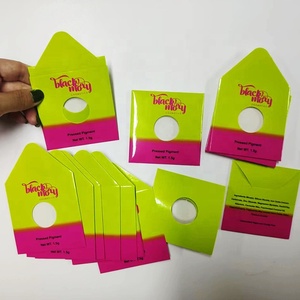 Bao Phấn Mắt Dạng Phong Bì Vuông Bao Phấn Mắt Dạng Lỗ 26Mm Cửa Sổ PVC Bao Bì In Tùy Chỉnh - Product Image 3