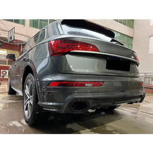 ชุดแต่งกันชนหน้า-หลังสไตล์ RSQ5 สำหรับ Audi <span class=keywords><strong>Q5</strong></span> SQ5 FY B9.5 ปี 2022-2025 พร้อมดิฟฟิวเซอร์และกระจังหน้าสีดำเงา - Product Image 6