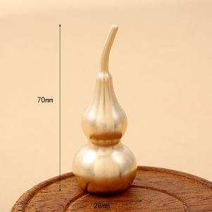 Colgante de calabaza de aleación de cobre, amuleto hueco para decoración del hogar, regalo unisex - Product Image 4