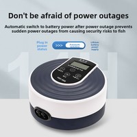 Pompe à oxygène et aérateur silencieux pour aquarium domestique, alimenté par USB, mini batterie au lithium AC/DC