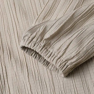 2024 turquie Abaya islamique vêtements Blusas <span class=keywords><strong>Femme</strong></span> casual solide boutons chemise musulman longs hauts femmes mode à manches longues Blouse - Product Image 6