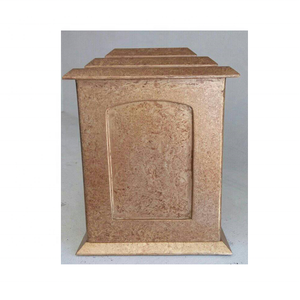 Urna Funeraria Rectangular de Mármol Rojo y Negro de Lujo, Caja Conmemorativa para Cenizas Hecha a Mano con Piedra Natural - Product Image 2