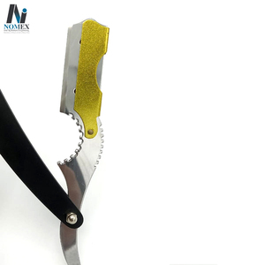 Maquinillas de afeitar rectas para peluquero, maquinillas de afeitar plegables con mango de plástico, embalaje personalizado de hoja única, ofrece acero inoxidable de estilo turco - Product Image 5