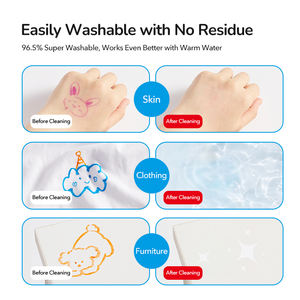 Mideer Grote Fijne Punt Wasbare Stiften 3+ Makkelijk Greep Grote Kegelvormige Punten Maken Tekenen Eenvoudig voor Jonge Kinderen Speelgoed Kinderen - Product Image 2