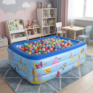 Piscine <span class=keywords><strong>gonflable</strong></span> géante en PVC écologique Sunshine avec fond à bulles souples pour enfants et familles, idéale pour l'extérieur et le jardin - Offre spéciale - Product Image 1