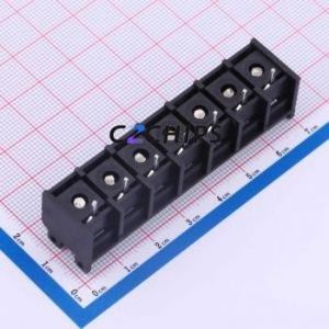 DBT50G-9.5-7P-BK-P CRC Barrier Terminal Block P=9.5mm Connector - Product Image 2