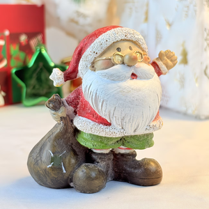 Figuras Decorativas de Resina de Santa Claus con Bolsas de Regalo - Decoración Navideña Multifuncional para el Hogar y la Sala de Estar - Product Image 4