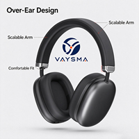 Casque sans fil supra-auriculaire BT5.1 avec bras réglable, port confortable, appels mains libres, écouteurs stéréo