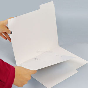 Professional Printer Printing <b>A4</b> Decorative Paper File <b>Folders</b> Custom 1/3 Cut Tabs Glossy <b>Folders</b> Custom Logo - Product Image 4