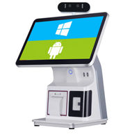 Terminal Punto de Venta Hongkai con Pantalla Táctil de 15.6 Pulgadas, Impresora Térmica de Escritorio de Grado Industrial, Compatible con Windows/Android