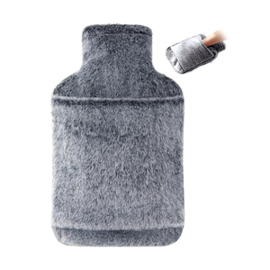 Bouillotte 1L & 2L avec housse en peluche douce OEM prix raisonnable pour réchauffer les mains et soulager la douleur - Product Image 2