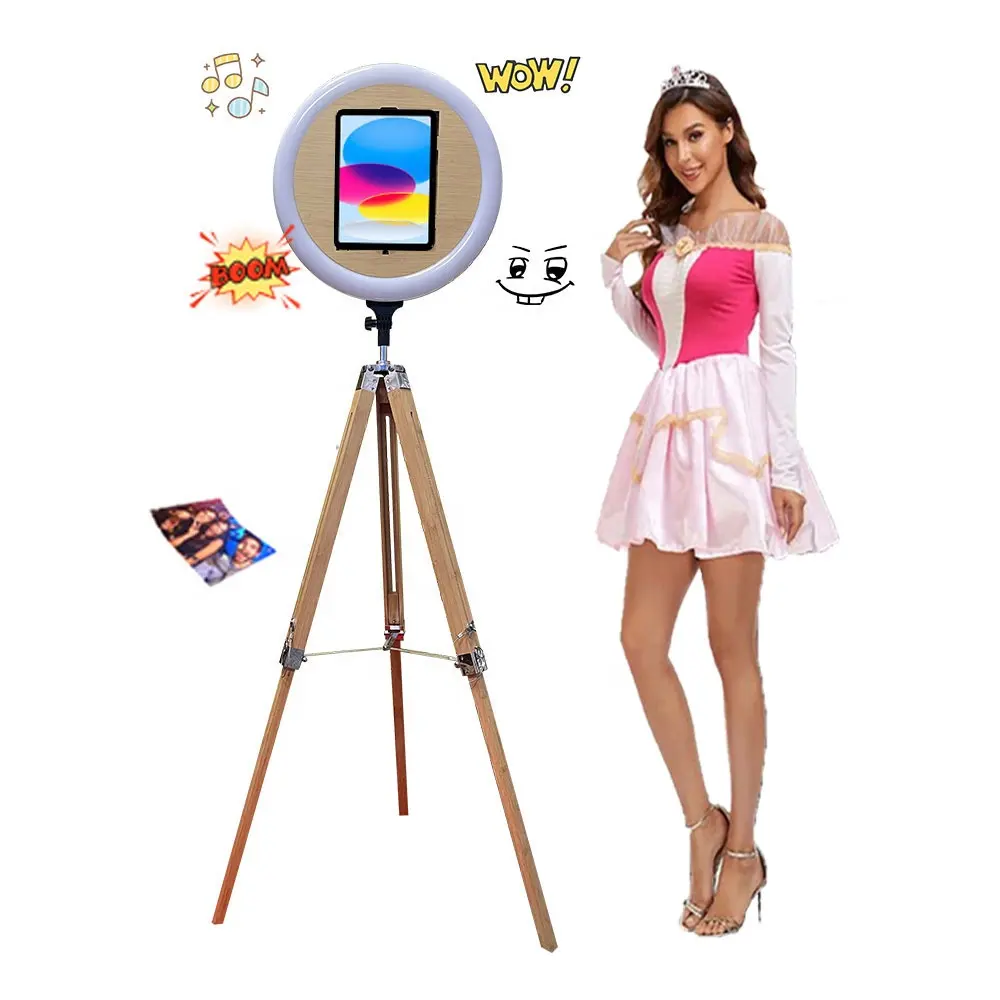 2024 Maschine Mini-Selfie Touchscreen magischer tragbarer Fotostudio Großhandelspiegel Fotostudio