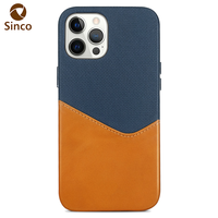 Étui de téléphone en cuir véritable et tissu doux, design sans portefeuille avec poche pour cartes, pour iPhone 15 16 17 18 OEM