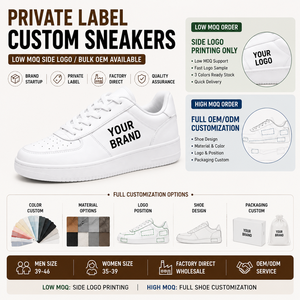 <span class=keywords><strong>Sneakers</strong></span> personnalisées OEM ODM en gros, chaussures décontractées en PU, logo, couleur, matériau, emballage, service de fournisseur d'usine - Product Image 6