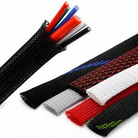 Funda trenzada de nailon de tejido abierto reforzada para mascotas, de alta resistencia, para cables de rack de servidor, grado premium, profesional, de alto rendimiento