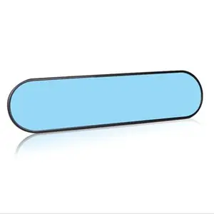 Anti-glare Curved Rear View Mirror Universal Auto Car Truck Interior Rearview Mirror Wide-angle Suction Blue Mirror